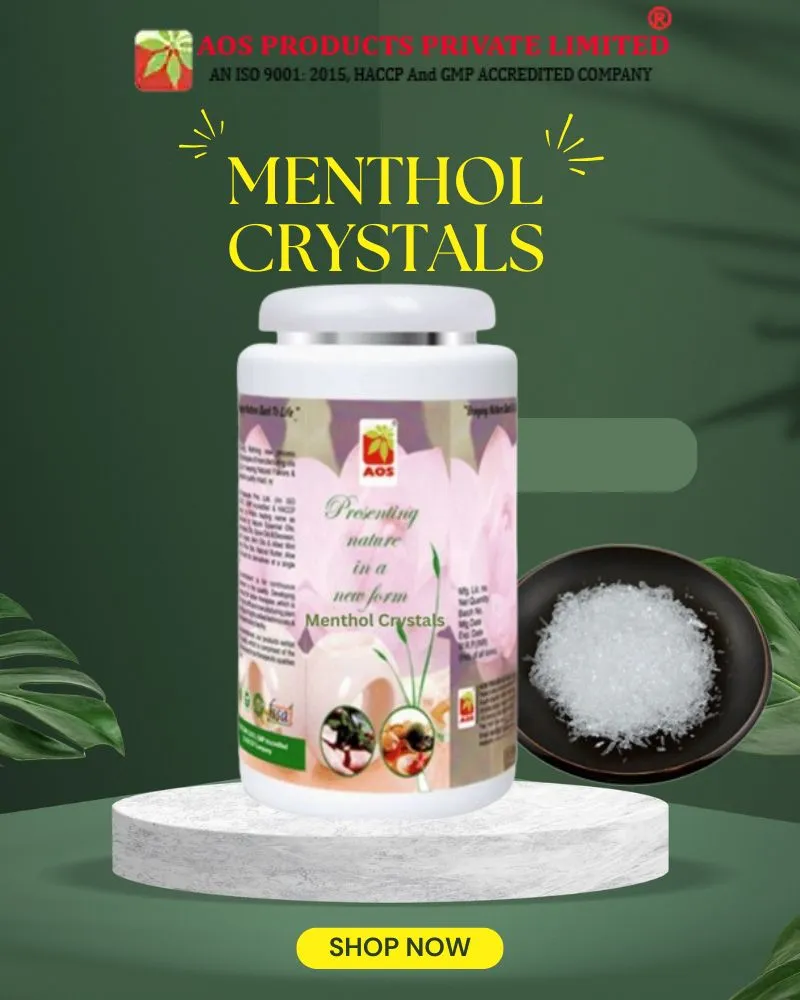 Menthol Crystals in Aromatherapy