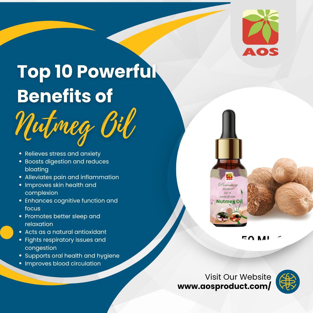 Nutmeg oil in Pharmaceutical and Cosmetic Industry