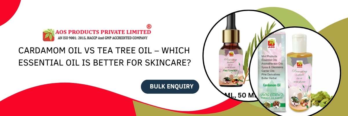 Cardamom Oil vs Tea Tree Oil