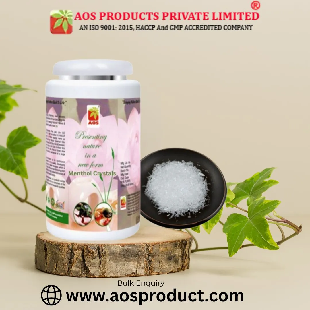 menthol crystal cooling agent skincare