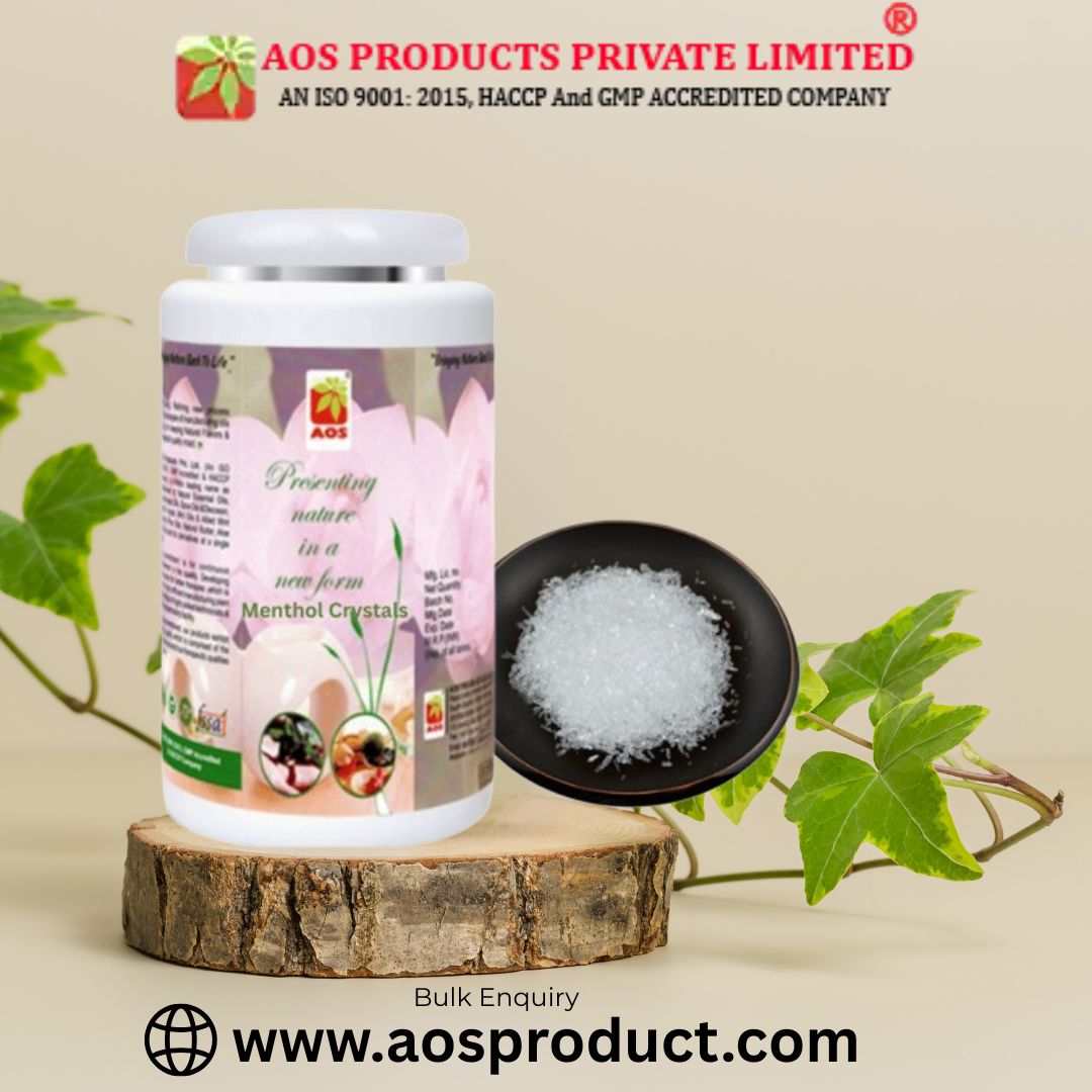 menthol crystal cooling agent skincare