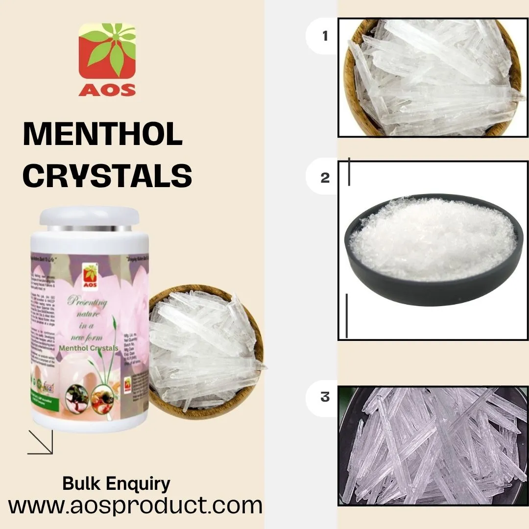 Certified Menthol Crystals – Exporter for USA & Europe
