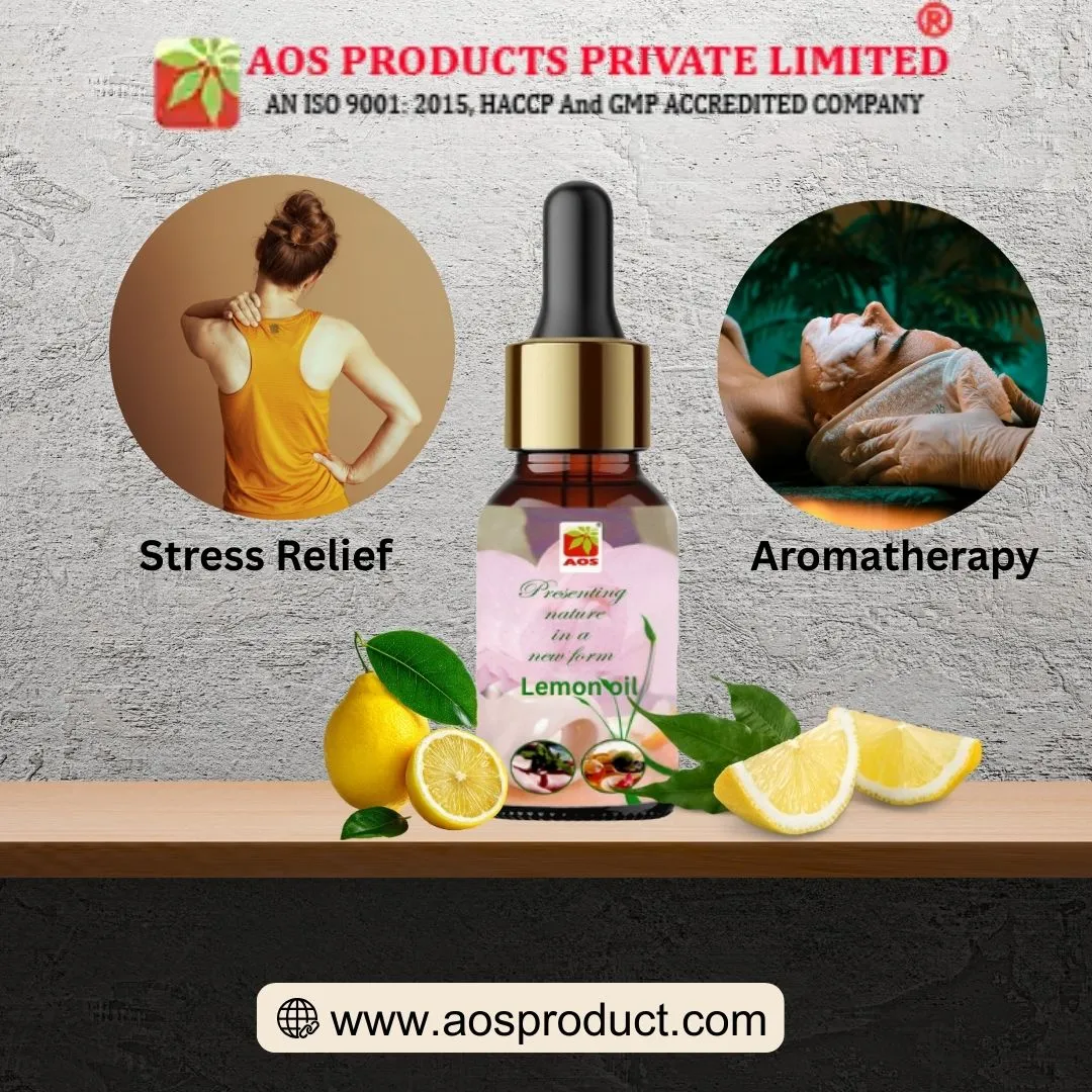 Lemon Oil for Aromatherapy Stress Relief and Mood boost