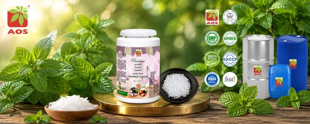 Menthol Crystals: Nature's Cooling Ingredient for Pharmaceutical, Cosmetic & Wellness Applications