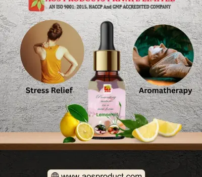Lemon Oil for Aromatherapy Stress Relief and Mood boost