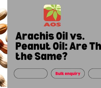 Arachis Oil vs. Peanut Oil