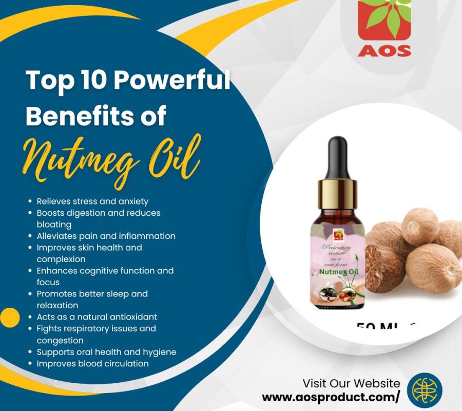 Natural Pure  Nutmeg Essential Oil